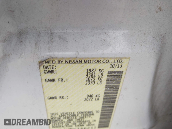 2014 Nissan Altima SL with VIN 1N4BL3AP9EC166252, listed as a IAAI auction lot 42479324 with 165,783 mi miles and . Bid and sale history available at DreamBid. Image 9.