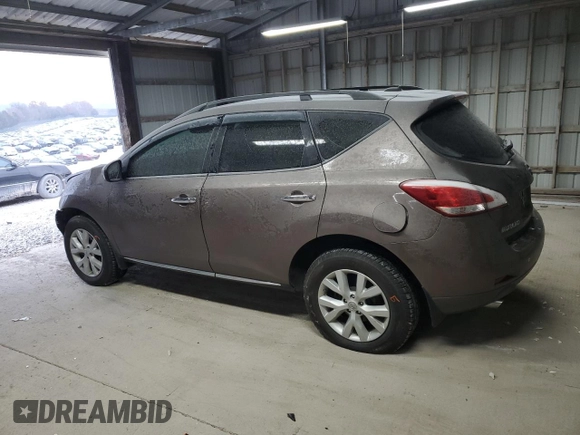 2013 Nissan Murano S with VIN JN8AZ1MU4DW202859, listed as a Copart auction lot 83382894 with 267,449 mi miles and Clean Title. Bid and sale history available at carsss.com. Image 2.