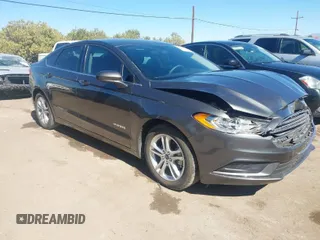 2018 Ford Fusion Hybrid SE with VIN 3FA6P0LU0JR225031, listed as a IAAI auction lot 41668449 with 96,142 mi miles. Bid and sale history available at carsss.com. Image 1.