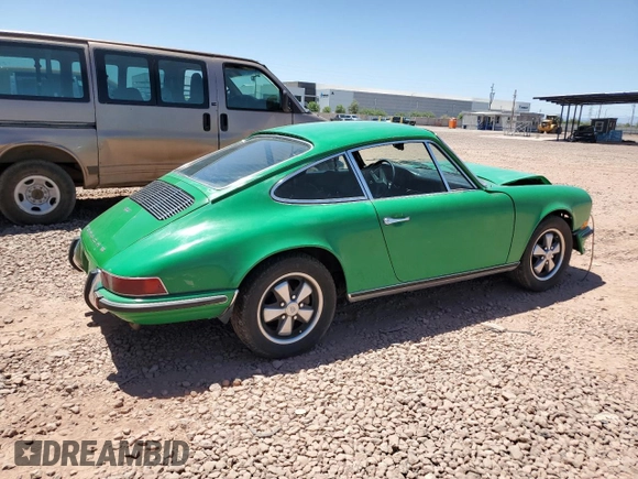 1971 Porsche 911 z VIN 9111100473, wystawiony jako Copart lot #60853765 z przebiegiem 79 342 mil mil oraz Szkoda całkowita • Salvage title. Historia ofert i sprzedaży dostępna na DreamBid. Obrazek 3.