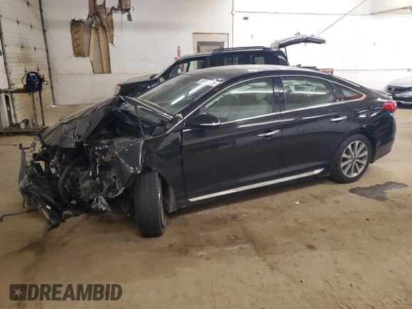 2016 Hyundai Sonata Sport with VIN 5NPE34AF3GH322135, listed as a Copart auction lot 55730525 with 100,404 mi miles and Non Repairable. Bid and sale history available at DreamBid. Image 1.