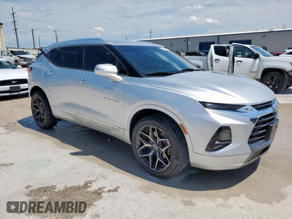 2019 Chevrolet Blazer Premier with VIN 3GNKBFRS4KS621836, listed as a Copart auction lot 54192215 with 107,979 mi miles and Clean title. Bid and sale history available at DreamBid. Image 4.