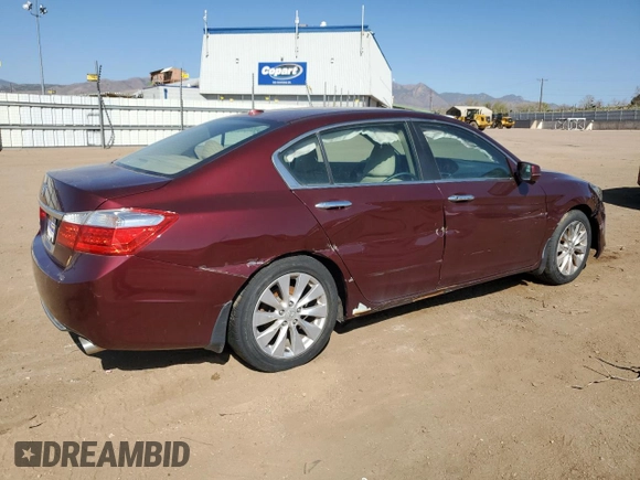2013 Honda Accord EX-L with VIN 1HGCR2F88DA043689, listed as a Copart auction lot 52606555 with 135,000 mi miles and Clean Title. Bid and sale history available at DreamBid. Image 3.