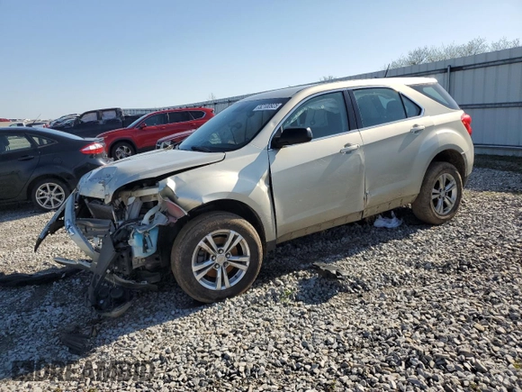 2015 Chevrolet Equinox LS with VIN 2GNALAEK1F1149081, listed as a Copart auction lot 52100925 with Not Provided miles and Salvage Title. Bid and sale history available at DreamBid. Image 1.