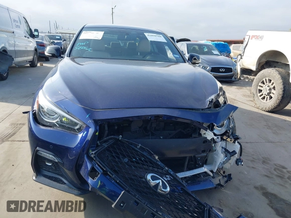 2024 Infiniti Q50 Sensory with VIN JN1EV7CP8RM601738, listed as a IAAI auction lot 42068560 with 10,154 mi miles and . Bid and sale history available at DreamBid. Image 12.
