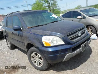 2004 Honda Pilot EX with VIN 2HKYF18554H562167, listed as a IAAI auction lot 42045178 with 146,828 mi miles and . Bid and sale history available at DreamBid. Image 1.