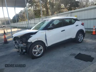 2020 Nissan Kicks S z VIN 3N1CP5BV4LL492489, wystawiony jako Copart lot #46862825 z przebiegiem 59 369 mil mil oraz Szkody całkowita. Historia ofert i sprzedaży dostępna na DreamBid. Obrazek 1.