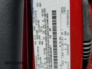2021 Ford Escape SE с VIN 1FMCU0G63MUA62871, выставлен на аукционе Copart как лот 53545625 с пробегом 56 290 миль миль и Списание • Salvage title. История ставок и продаж доступна на DreamBid. Изображение 14.
