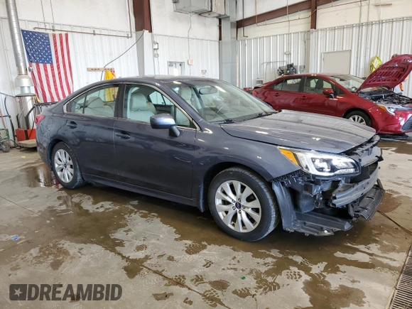 2017 Subaru Legacy Premium with VIN 4S3BNAD66H3033089, listed as a Copart auction lot 53162515 with 72,784 mi miles and Clean Title. Bid and sale history available at DreamBid. Image 4.