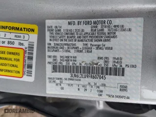 2015 Lincoln MKZ Hybrid with VIN 3LN6L2LU9FR607045, listed as a IAAI auction lot 41317642 with 94,123 mi miles. Bid and sale history available at carsss.com. Image 9.
