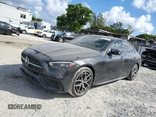 2022 Mercedes-Benz C 300 with VIN W1KAF4GB5NR057756, listed as a Copart auction lot 43812115 with 58,810 mi miles and Non Repairable. Bid and sale history available at DreamBid. Image 1.