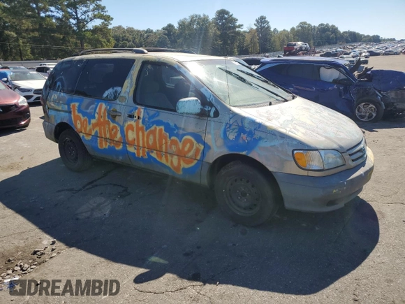 2001 Toyota Sienna LE with VIN 4T3ZF13C31U393555, listed as a Copart auction lot 76843924 with 159,957 mi miles and Clean Title. Bid and sale history available at carsss.com. Image 4.