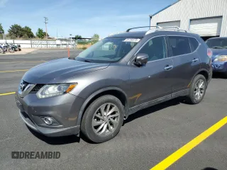 2015 Nissan Rogue SL z VIN 5N1AT2MV4FC849905, wystawiony jako Copart lot #58739575 z przebiegiem 131 213 mil mil oraz Szkoda całkowita • Salvage title. Historia ofert i sprzedaży dostępna na DreamBid. Obrazek 1.