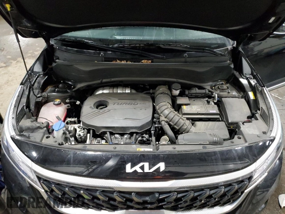 2023 Kia Seltos Nightfall with VIN KNDEUCA26P7405194, listed as a Copart auction lot 48756045 with 26,885 mi miles and Salvage Title. Bid and sale history available at DreamBid. Image 13.