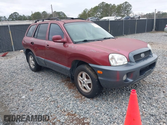 2002 Hyundai Santa Fe GLS with VIN KM8SC73D72U306997, listed as a IAAI auction lot 41519773 with 244,398 mi miles. Bid and sale history available at carsss.com. Image 1.