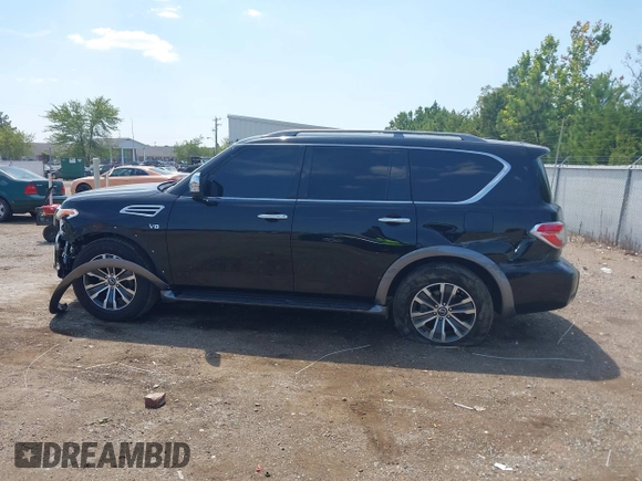 2020 Nissan Armada SL with VIN JN8AY2ND6L9108907, listed as a IAAI auction lot 40211000 with 95,404 mi miles. Bid and sale history available at carsss.com. Image 14.