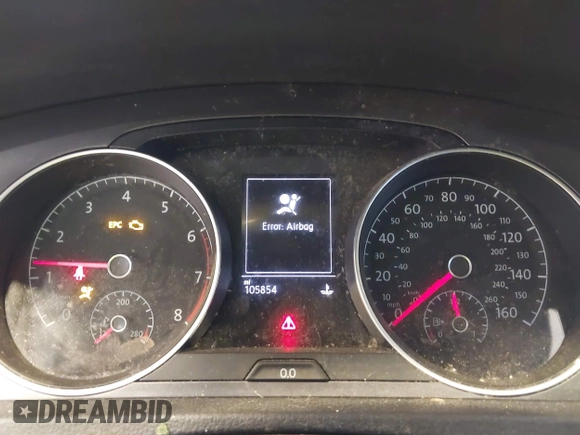 2017 Volkswagen Golf S с VIN 3VWH17AU9HM532332, выставлен на аукционе IAAI как лот 41996360 с пробегом 105 854 миль миль и . История ставок и продаж доступна на DreamBid. Изображение 7.
