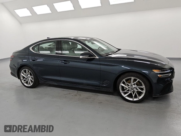2022 Genesis G70 2.0T with VIN KMTG34TA1NU094229, listed as a Copart auction lot 52890445 with 96,667 mi miles and Clean Title. Bid and sale history available at DreamBid. Image 4.