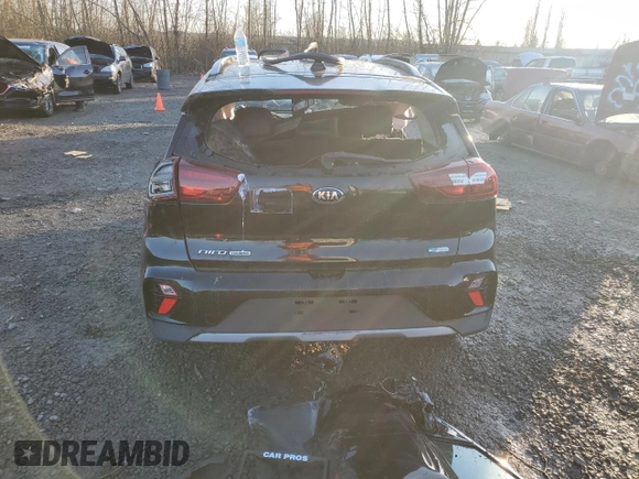 2021 Kia Niro Touring with VIN KNDCC3LCXM5475305, listed as a Copart auction lot 84532634 with 0 mi miles and Salvage Title. Bid and sale history available at carsss.com. Image 6.