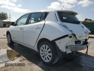 2015 Nissan LEAF S with VIN 1N4AZ0CP8FC314141, listed as a Copart auction lot 54368695 with 53,438 mi miles and Salvage Title. Bid and sale history available at DreamBid. Image 2.