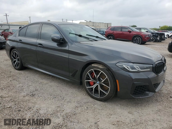 2023 BMW 5 Series 540i with VIN WBA53BJ04PCL88945, listed as a Copart auction lot 51529275 with Not provided miles and Salvage title. Bid and sale history available at DreamBid. Image 4.
