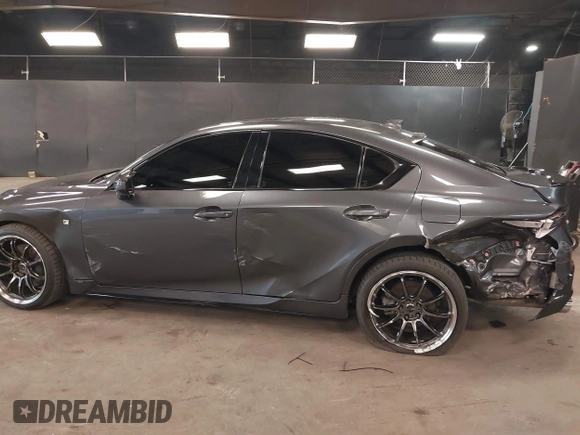 2022 Lexus IS 350 F Sport with VIN JTHGZ1E28N5023281, listed as a IAAI auction lot 41881141 with 29,040 mi miles and . Bid and sale history available at DreamBid. Image 6.