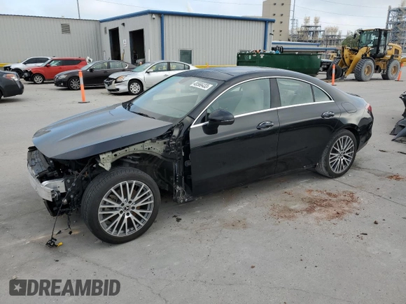 2020 Mercedes-Benz CLA with VIN W1K5J4GB7LN095865, listed as a Copart auction lot 48566433 with 15,124 mi miles. Bid and sale history available at carsss.com. Image 1.