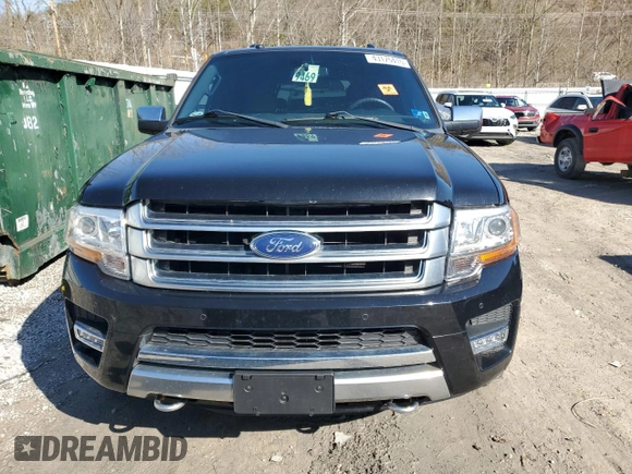 2017 Ford Expedition EL Platinum with VIN 1FMJK1MT6HEA82075, listed as a Copart auction lot 43175415 with 125,405 mi miles and Salvage Title. Bid and sale history available at carsss.com. Image 5.