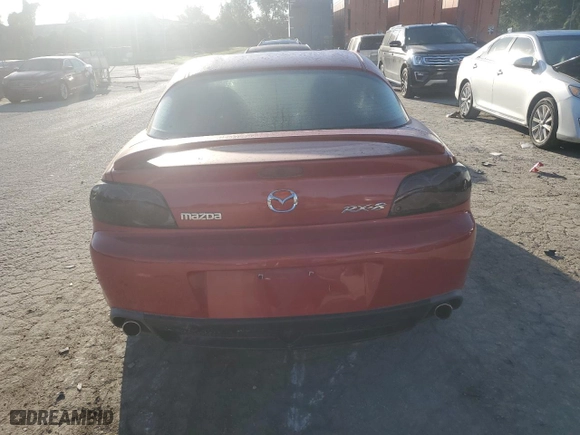 2004 Mazda RX-8 with VIN JM1FE173240134256, listed as a Copart auction lot 74485554 with 126,992 mi miles and Clean Title. Bid and sale history available at carsss.com. Image 6.