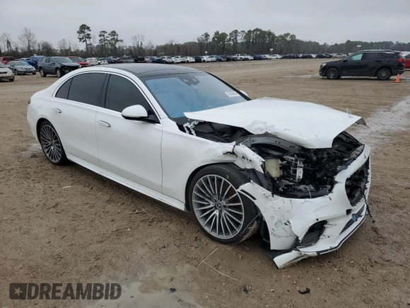 2024 Mercedes-Benz S 580 с VIN W1K6G7GB7RA274038, выставлен на аукционе Copart как лот 42456595 с пробегом 5 810 миль миль и Списание • Salvage title. История ставок и продаж доступна на DreamBid. Изображение 4.