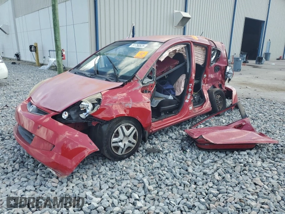 2008 Honda Fit with VIN JHMGD38428S073784, listed as a Copart auction lot 51758525 with 0 mi miles and Non Repairable. Bid and sale history available at carsss.com. Image 1.