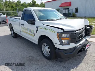 2023 Ford F-150 XL with VIN 1FTMF1CP7PKF84555, listed as a IAAI auction lot 42197597 with 12,216 mi miles and . Bid and sale history available at DreamBid. Image 1.