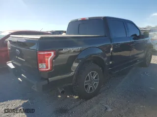 2016 Ford F-150 XLT with VIN 1FTEW1EP8GFB83526, listed as a Copart auction lot 83435954 with 184,519 mi miles and Salvage Title. Bid and sale history available at carsss.com. Image 3.