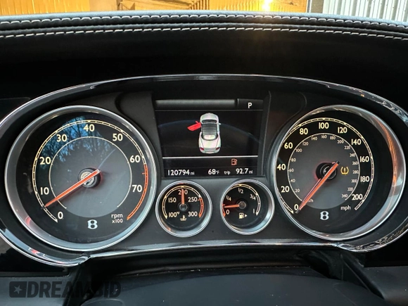 2012 Bentley Continental GT with VIN SCBGR3ZA1CC075068, listed as a Copart auction lot 41995025 with 120,794 mi miles and Clean Title. Bid and sale history available at DreamBid. Image 8.