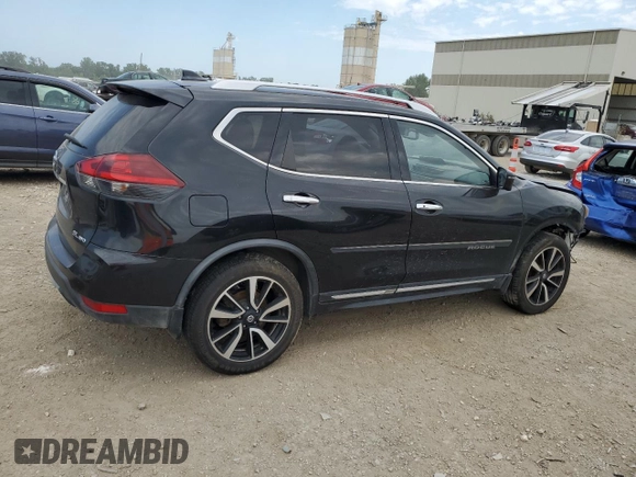 2018 Nissan Rogue SV with VIN JN8AT2MV6JW348417, listed as a Copart auction lot 64575024 with 66,784 mi miles and Salvage Title. Bid and sale history available at carsss.com. Image 3.