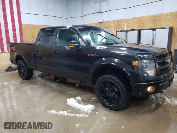 2013 Ford F-150 XL with VIN 1FTFW1EF8DFC90213, listed as a Copart auction lot 44009475 with 138,130 mi miles and Salvage title. Bid and sale history available at DreamBid. Image 4.