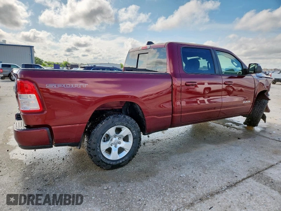2022 Ram 1500 Big Horn z VIN 1C6SRFMT3NN194076, wystawiony jako Copart lot #58760505 z przebiegiem 75 849 mil mil oraz Szkoda całkowita • Salvage title. Historia ofert i sprzedaży dostępna na DreamBid. Obrazek 3.