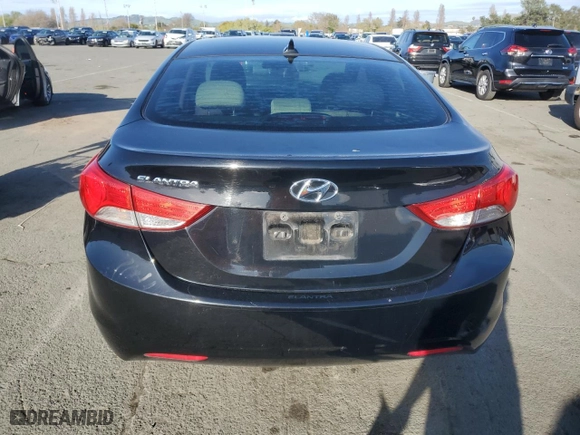 2012 Hyundai Elantra Limited with VIN 5NPDH4AE9CH116395, listed as a Copart auction lot 50218895 with 167,324 mi miles and Salvage Title. Bid and sale history available at carsss.com. Image 6.
