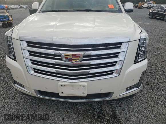 2015 Cadillac Escalade Platinum z VIN 1GYS4PKJ5FR574930, wystawiony jako Copart lot #74691204 z przebiegiem Nie podano mil oraz Szkoda całkowita • Salvage title. Historia ofert i sprzedaży dostępna na DreamBid. Obrazek 11.