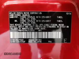 2017 Toyota RAV4 LE с VIN JTMBFREV4HJ123550, выставлен на аукционе Copart как лот 66883125 с пробегом 133 662 миль миль и Списание • Salvage title. История ставок и продаж доступна на DreamBid. Изображение 13.