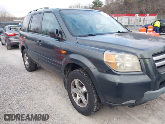 2006 Honda Pilot EX-L with VIN 2HKYF18746H558986, listed as a IAAI auction lot 41875118 with 207,058 mi miles and . Bid and sale history available at DreamBid. Image 1.