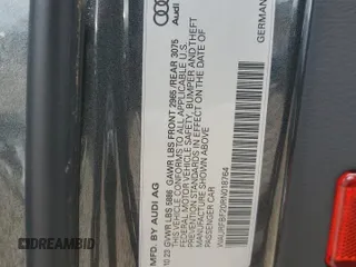 2024 Audi S7 z VIN WAURFBF20RN018764, wystawiony jako Copart lot #53886985 z przebiegiem 8 496 mil mil oraz Szkoda całkowita • Salvage title. Historia ofert i sprzedaży dostępna na DreamBid. Obrazek 12.
