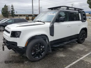 2022 Land Rover Defender с VIN SALE3ERU5N2078911, выставлен на аукционе Copart как лот 48913795 с пробегом 41 586 миль миль и Списание • Salvage title. История ставок и продаж доступна на DreamBid. Изображение 1.