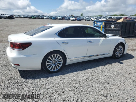 2014 Lexus LS 460 z VIN JTHCL5EF5E5022213, wystawiony jako Copart lot #55564585 z przebiegiem 176 053 mil mil oraz Szkoda całkowita • Salvage title. Historia ofert i sprzedaży dostępna na DreamBid. Obrazek 3.