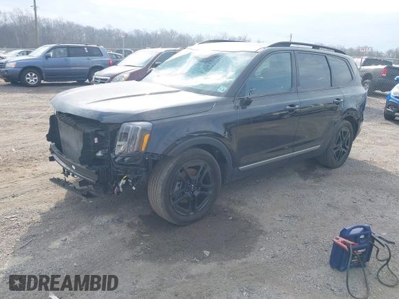 2023 Kia Telluride SX Prestige with VIN 5XYP5DGC0PG379447, listed as a IAAI auction lot 41716826 with 45,269 mi miles and . Bid and sale history available at DreamBid. Image 17.