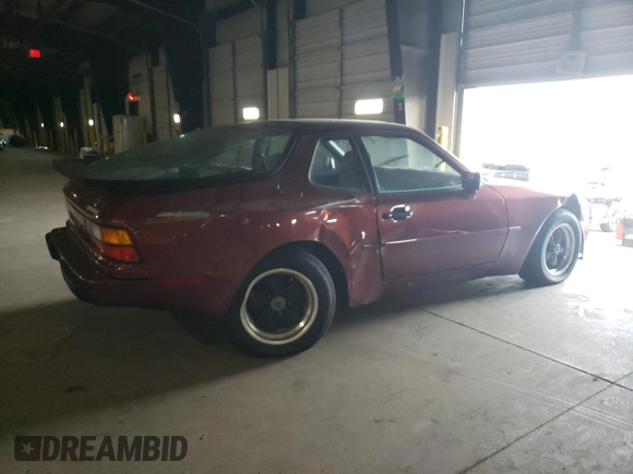 1984 Porsche 944 with VIN WP0AA0948EN461206, listed as a Copart auction lot 43544955 with 15,862 mi miles and Salvage title. Bid and sale history available at DreamBid. Image 3.