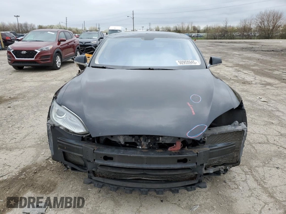 2013 Tesla Model S with VIN 5YJSA1AC4DFP10725, listed as a Copart auction lot 50955945 with 125,512 mi miles and Salvage Title. Bid and sale history available at carsss.com. Image 5.