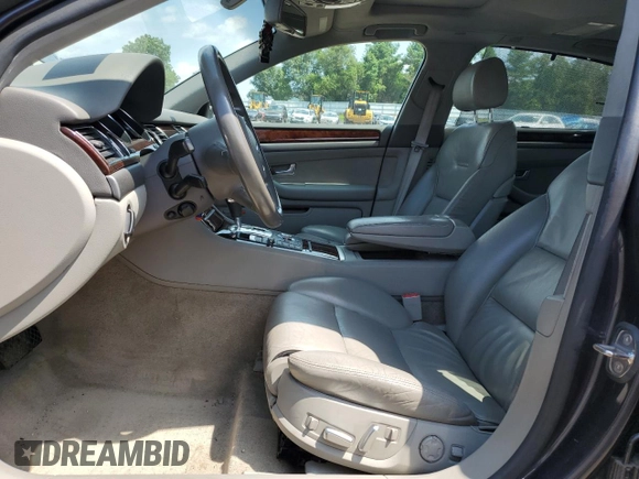 2005 Audi A8 with VIN WAUML44E75N002924, listed as a Copart auction lot 65384645 with Not provided miles and Salvage title. Bid and sale history available at DreamBid. Image 7.