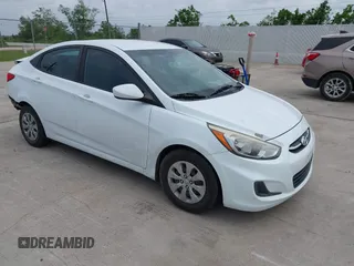 2016 Hyundai Accent SE with VIN KMHCT4AE1GU133578, listed as a IAAI auction lot 42111547 with 110,590 mi miles and . Bid and sale history available at carsss.com. Image 1.