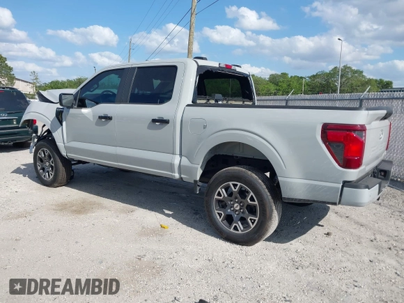 2024 Ford F-150 STX with VIN 1FTEW2KP0RKD54886, listed as a IAAI auction lot 41914547 with 8,148 mi miles and . Bid and sale history available at carsss.com. Image 3.